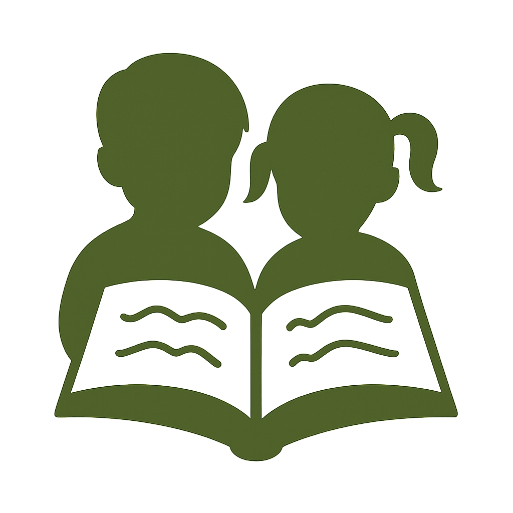 Children reading logo